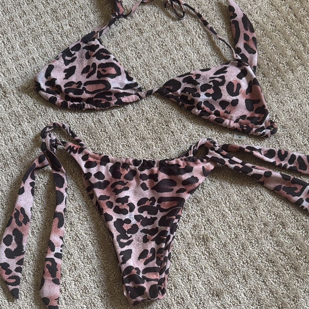 Leopard Print Bikini Set